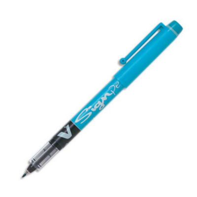 STYLO FEUTRE PILOT V SIGN PEN TURQUOISE