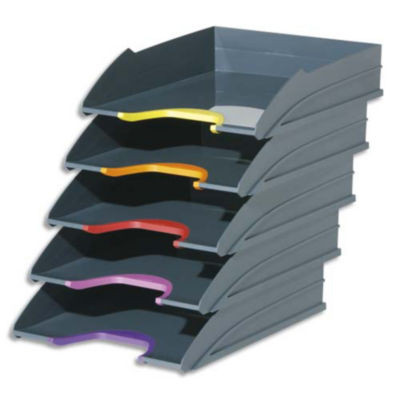 LOT 5 CORBEILLES A COURRIER VARICOLOR