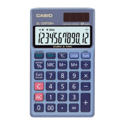 CALCULATRICE CASIO SL-320TER+ 12CHIFFRE
