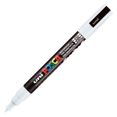 MARQU POSCA POINTE FINE OGIVE BLANC