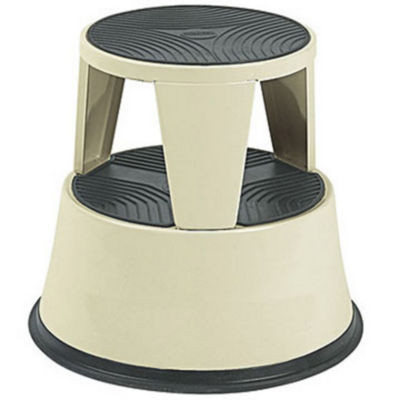 MARCHEPIED TABOURET METAL BEIGE