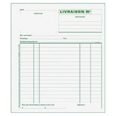 MANIFOLDS LIVRAISON 21X18 DUPLI
