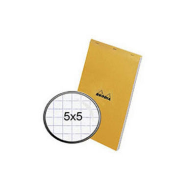 BLOCS RHODIA 14 ORANGE QUADRILLE 5X5