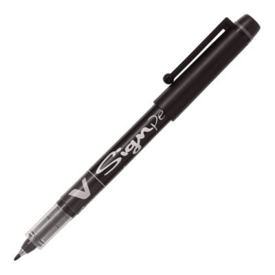 STYLO FEUTRE PILOT V SIGN PEN NOIR