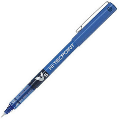 STYLO ROLLER PILOT HI-TEC V5 BLEU