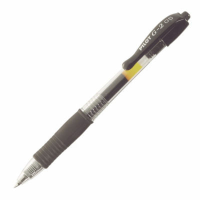 STYLO GEL PILOT G2 05 NOIR