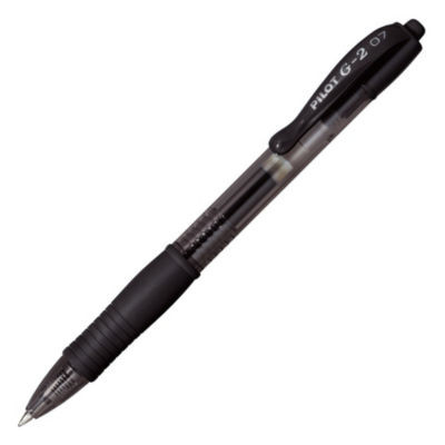 STYLO GEL PILOT G2 07 NOIR