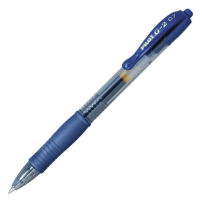 STYLO GEL PILOT G2 07 BLEU