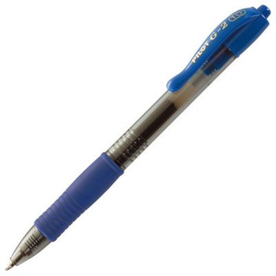 STYLO GEL PILOT G2 1MM BLEU