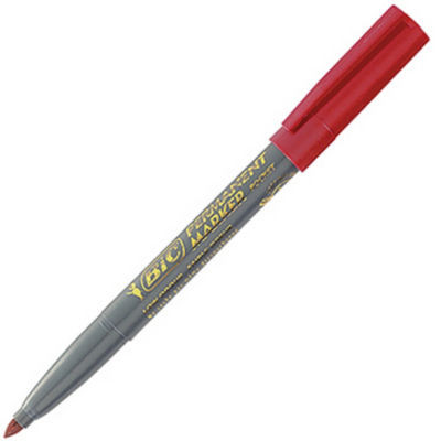 MARQUEUR PERMANENT BIC 1445 ROUGE