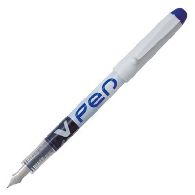 STYLO PLUME V-PEN NON RECHARG BLEU