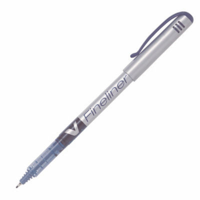 STYLO FEUTRE PILOT V FINELINER BLEU