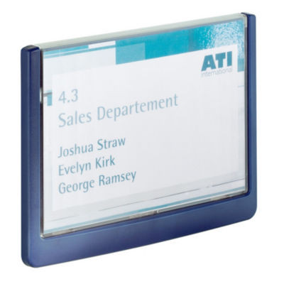 PLAQUE PORTE CLICK SIGN 149X105,5 BLEU