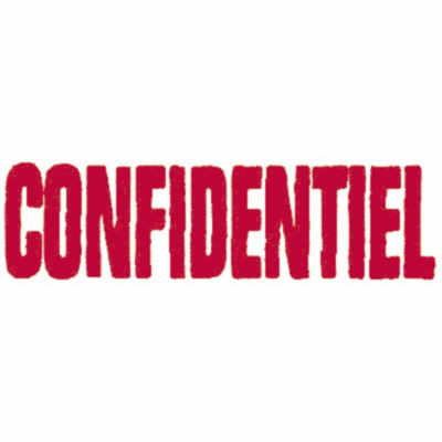 TIMBRE FORMULE COMMERCIALE CONFIDENTIEL