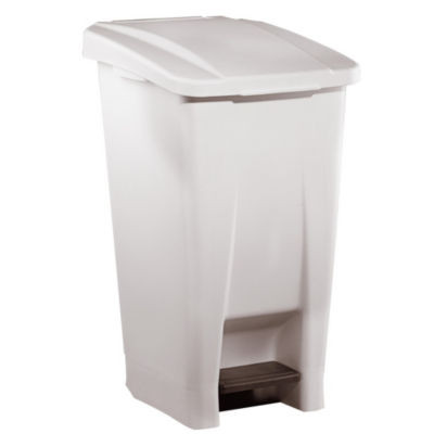 POUBELLE MOBILY A PEDALE 60L BLANC