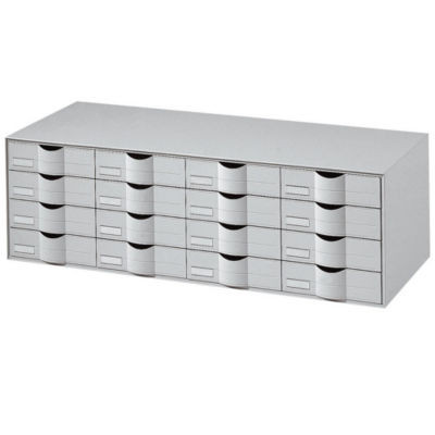 BLOC CLASSEUR 16 TIROIRS GRIS