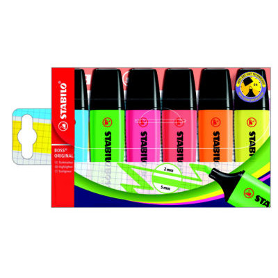 LOT 6 STABILO BOSS ORIGINAL ASSORTIS