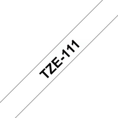 RUBAN 8MX6MM TRANSP/TEXTE NOIR BROTHER
