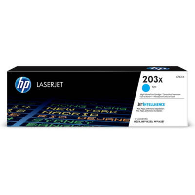 TONER HP 203X CF541X CYAN 2500 PAGES