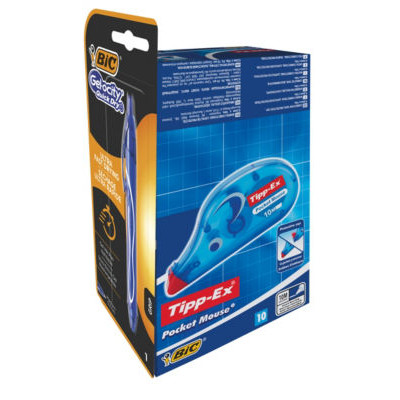 PK 10 POCKET MOUSE + 1 GEL QUICKDRY BL