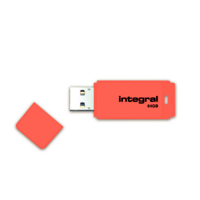 INTEGRAL NEON USB 2.0 ORANGE 64GB