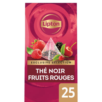 BTE 25 SACHETS ES LIPTON FRUITS ROUGES