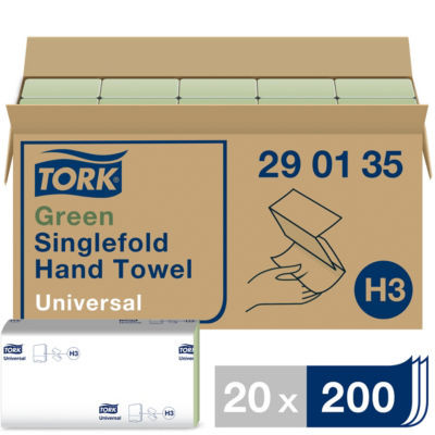 LOT 20 PACK 200 ESSUIES MAINS TORK VERT