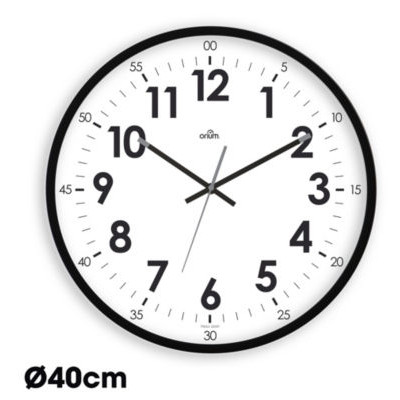 HORLOGE GEANTE A QUARTZ MURALE NOIR