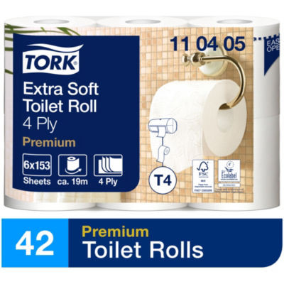CARTON 42 ROULEAUX TORK 4 PLIS