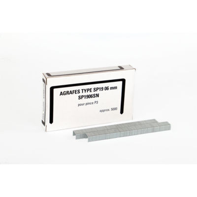 BOITE 5000 AGRAFES TYPE SP19SN POUR P3