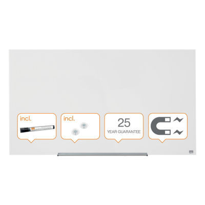 TABLEAU BLANC VERRE NOBO DIAMOND 120X70