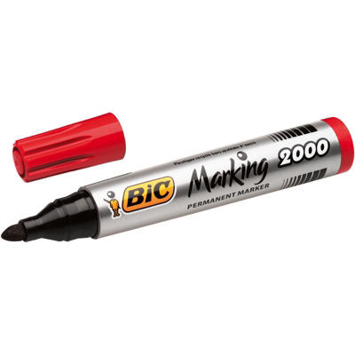 MARQUEUR PERMANENT BIC 2000 ROUGE