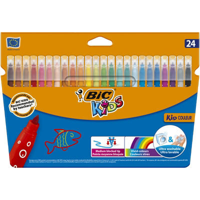 Feutre bic kids coloriage encre ultra-lavable capuchon ventilé