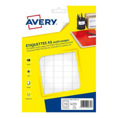 LOT 1792 ETIQ PLANCHE A5 LASER 12X18,3M