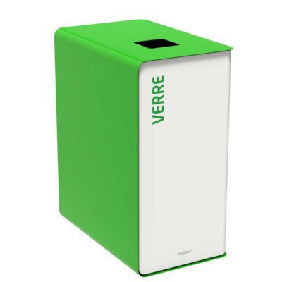 BORNE TRI CUBATRI VERRE VERT 65L