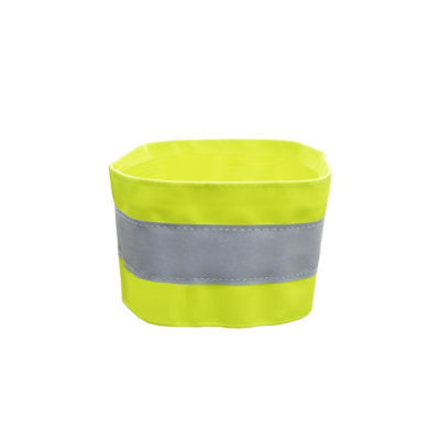 LOT 5 BRASSARDS JAUNES REFLECHISSANTS