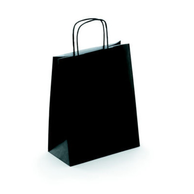 LOT 50 SAC KRAFT NOIR 24X31X12CM