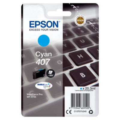 CARTOUCHE JE EPSON 407 CYAN