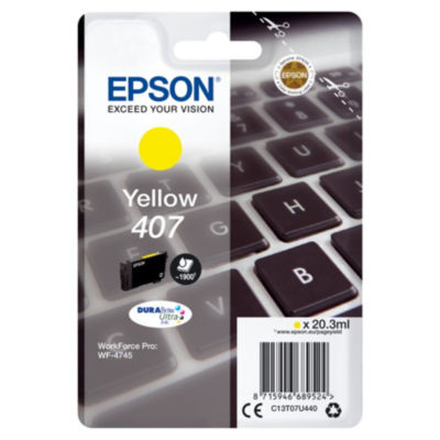 CARTOUCHE JE EPSON 407 JAUNE