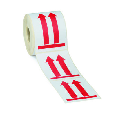 LOT 1000 ETIQUETTES FLECHES (rouge)