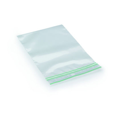 Sachet plastique zip 50% recyclé transparent 60 microns RAJA