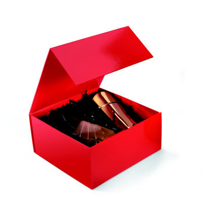 LOT 10 BTE CADEAU ROUGE 22,5X22,5X10,5