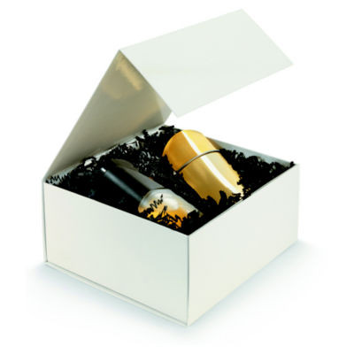 LOT 10 BTE CADEAU IVOIRE 22,5X22,5X10,5