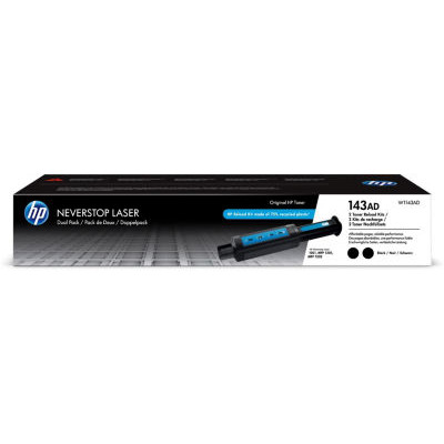 PACK 2 KIT DE RECHARGE HP 143AD NOIR