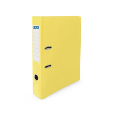 CLASSEUR A LEVIER PP 5CM JAUNE RAJA