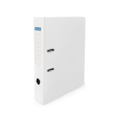 CLASSEUR A LEVIER PP 8CM BLANC RAJA