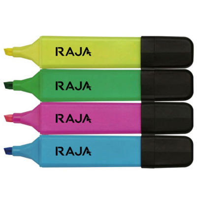 POCHETTE 4 SURLIGNEURS RAJA ASSORT