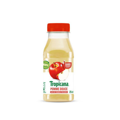 PACK 12 TROPICANA POMME DOUCE PET 25CL