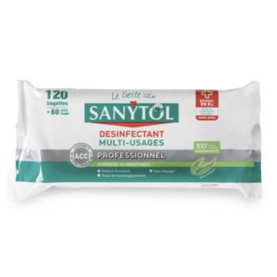 PQT 120 LINGETTES SANYTOL