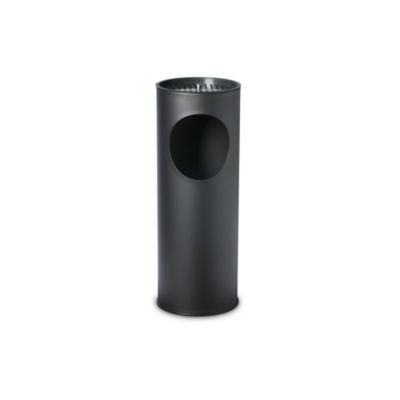 POUBELLE CENDRIER NOIR 15L